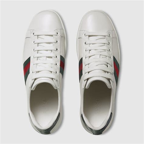 gucci ace leather sneaker women's|gucci ace gg suede sneakers.